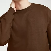 Hanes Mens Crew Neck Long Sleeve Sweatshirt