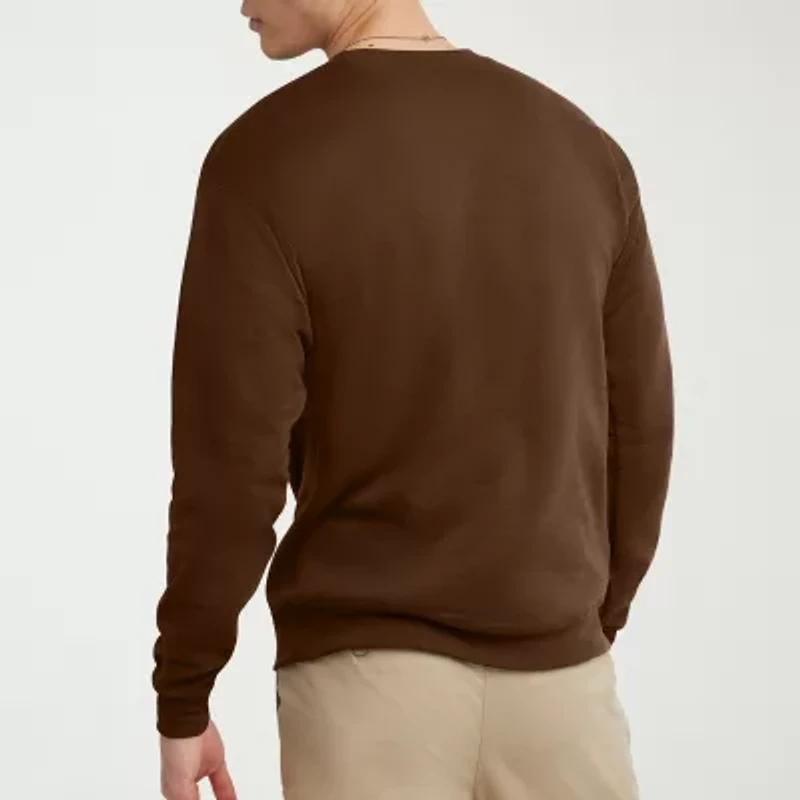 Hanes Mens Crew Neck Long Sleeve Sweatshirt