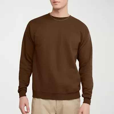 Hanes Mens Crew Neck Long Sleeve Sweatshirt