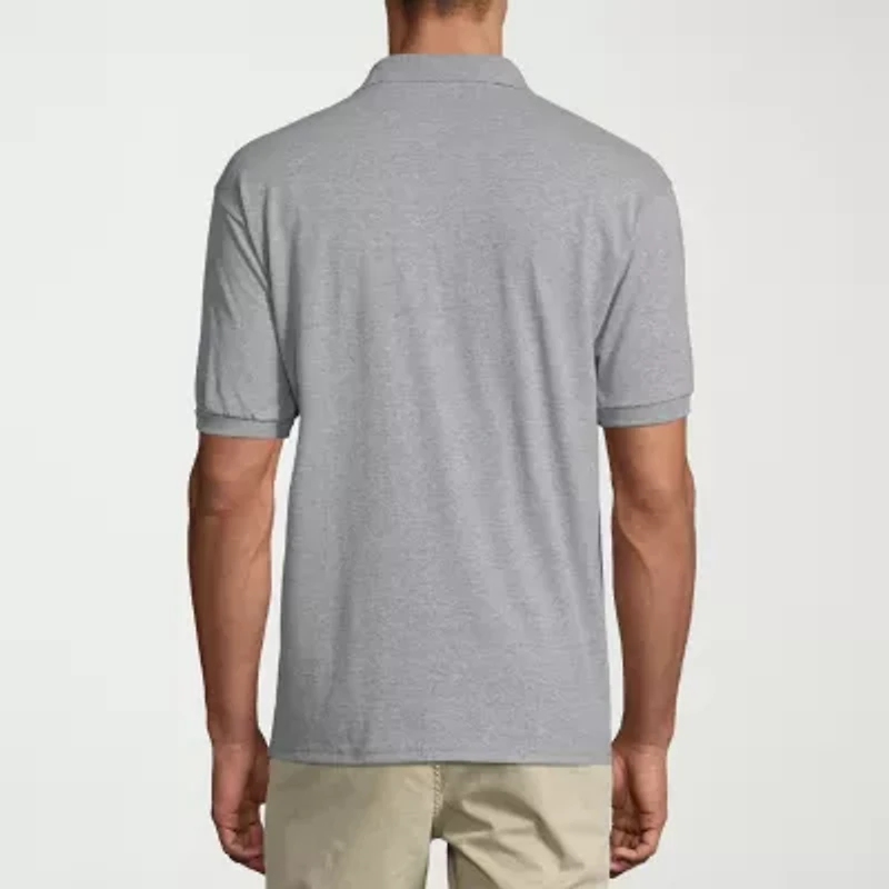Hanes Ecosmart Mens Regular Fit Short Sleeve Polo Shirt