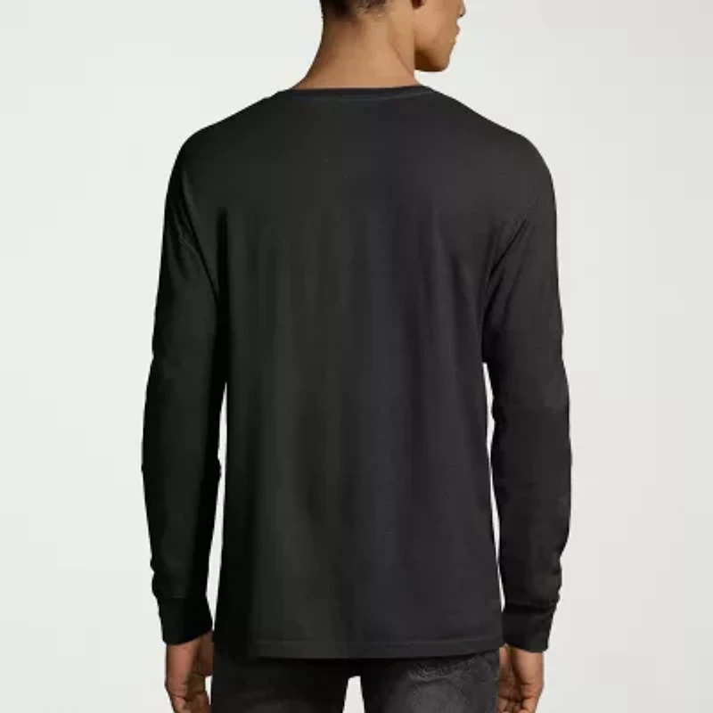 Hanes Men's ComfortWash Garment-Dyed Long Sleeve Tee