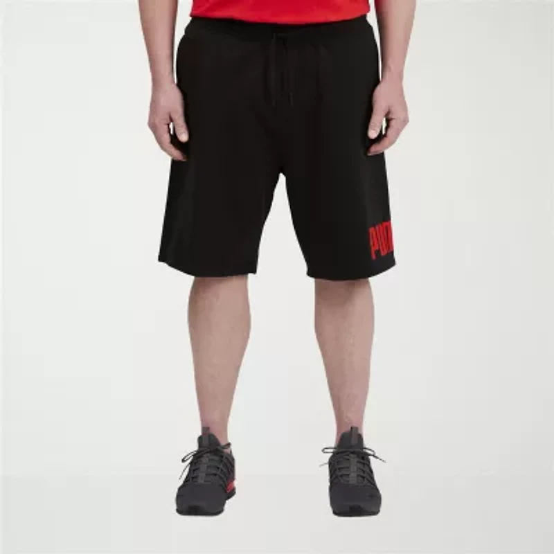 PUMA Mens 10" Mid Rise Big and Tall Workout Shorts