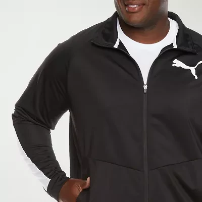 PUMA Contrast Tricot Mens Lightweight Big and Tall Track Jacket