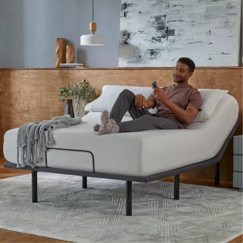 Baselogic Silver 14" Adjustable Bed Frame Base