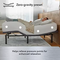 Baselogic Silver 14" Adjustable Bed Frame Base