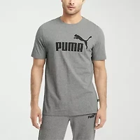 PUMA Essentials Mens Crew Neck Short Sleeve Regular Fit Graphic T-Shirt