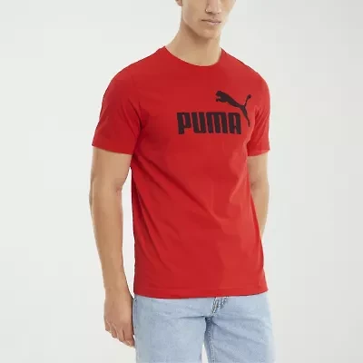 PUMA Essentials Mens Crew Neck Short Sleeve Regular Fit Graphic T-Shirt