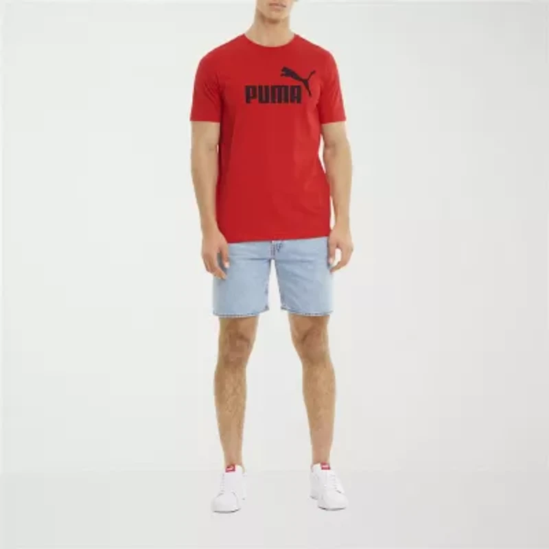 PUMA Essentials Mens Crew Neck Short Sleeve Regular Fit Graphic T-Shirt