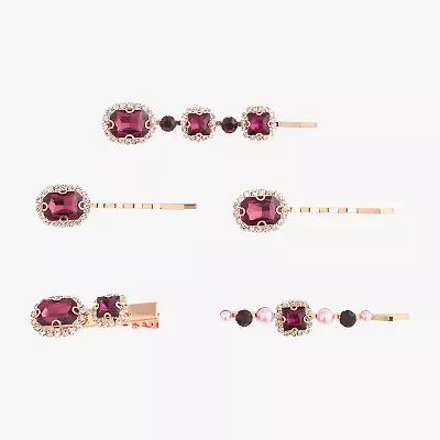 Bijoux Bar 5-pc. Red Bobby Pin