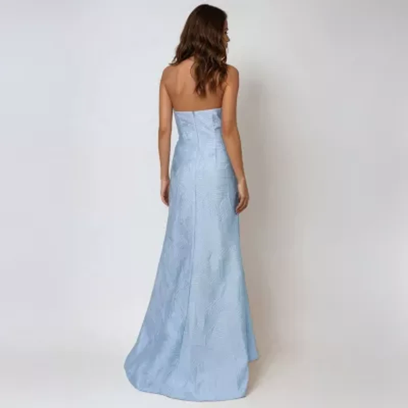 Rene by Ruiz Collection Womens Sleeveless Embroidered Evening Gown