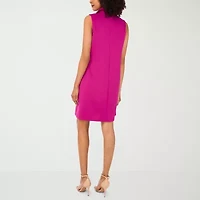 MSK Womens Sleeveless Shift Dress