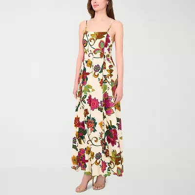 Sam And Jess Womens Sleeveless Floral Maxi Dress