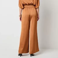 Worthington Womens Wide Leg Relaxed Fit Tall Pull-On Pant