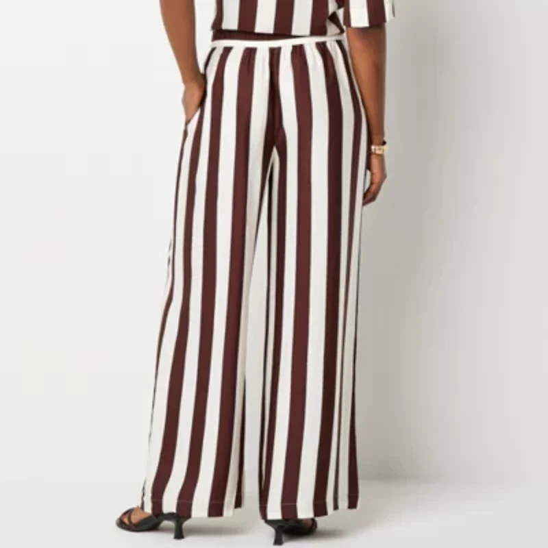 Worthington Womens Tall Wide Leg Pull-On Pant
