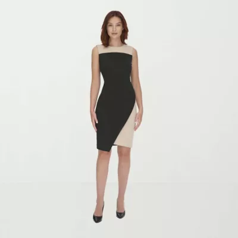 Marc New York Womens Sleeveless Sheath Dress