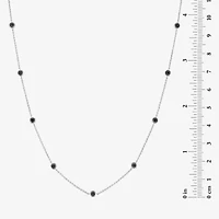 Diamond Addiction Womens 1/4 CT. T.W. Natural Black Diamond Sterling Silver 16 Inch Pendant Necklace