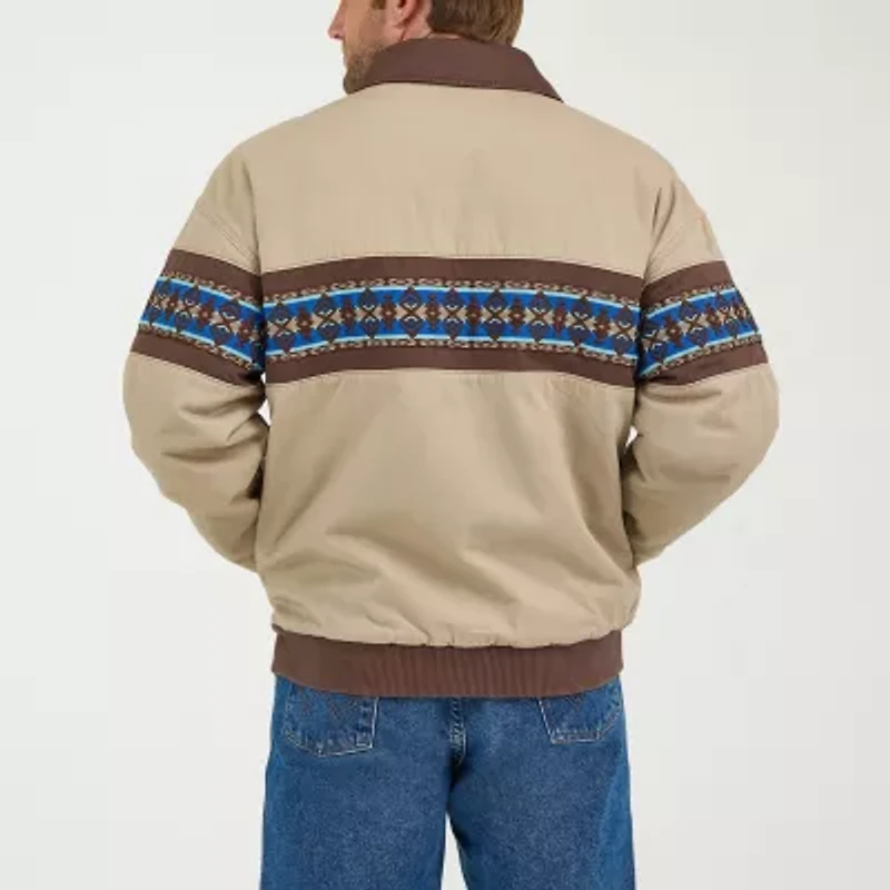 Wrangler Aztec Western Mens Bomber Jacket
