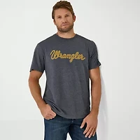 Wrangler Mens Crew Neck Short Sleeve Regular Fit Graphic T-Shirt