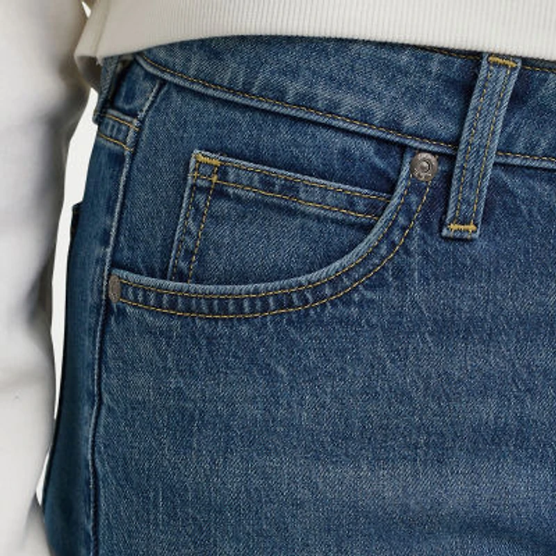 Lee Legendary Stretch Fabric Womens Mid Rise Relaxed Fit Jean