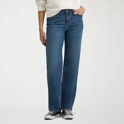 Lee Legendary Stretch Fabric Womens Mid Rise Relaxed Fit Jean