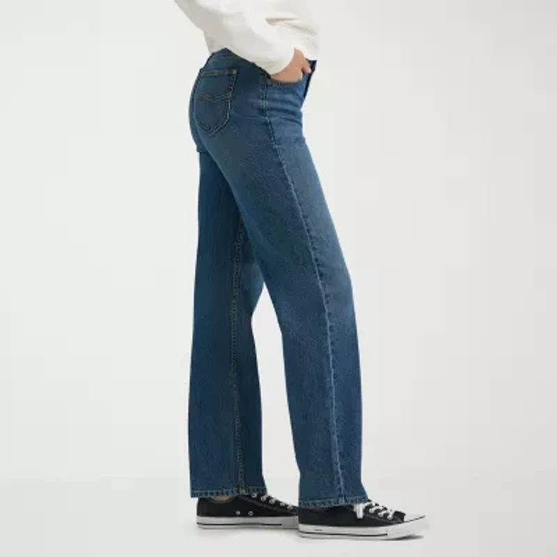 Lee Legendary Stretch Fabric Womens Mid Rise Relaxed Fit Jean
