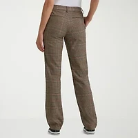 Lee Womens Straight Mid Rise Flat Front Pant