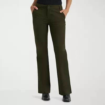 Lee Wrinkle Free Bootcut Pant Stretch Fabric Womens Mid Rise Jean