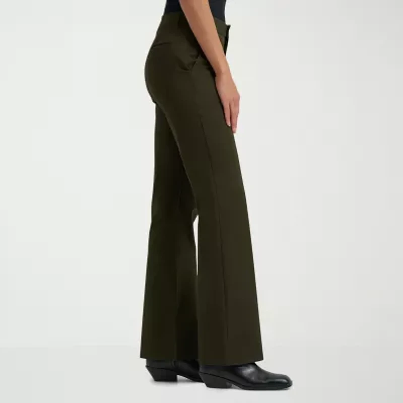 Lee Wrinkle Free Bootcut Pant Stretch Fabric Womens Mid Rise Jean