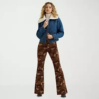 Wrangler High Rise Flare Jean Stretch Fabric Womens Leg