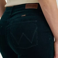 Wrangler High Rise Flare Jean Stretch Fabric Womens Leg