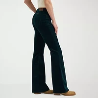Wrangler High Rise Flare Jean Stretch Fabric Womens Leg