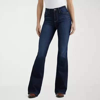 Wrangler Bespoke Flare Jean Stretch Fabric Womens Mid Rise Flare Leg Jean