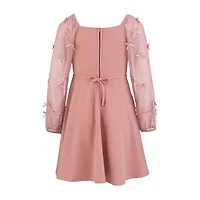 Speechless Big Kid Girls Long Sleeve Puffed A-Line Dress
