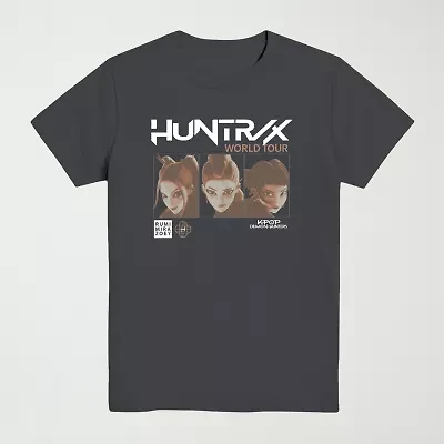 Little & Big Kid Boys Crew Neck Short Sleeve Regular Fit KPop Demon Hunters Graphic T-Shirt
