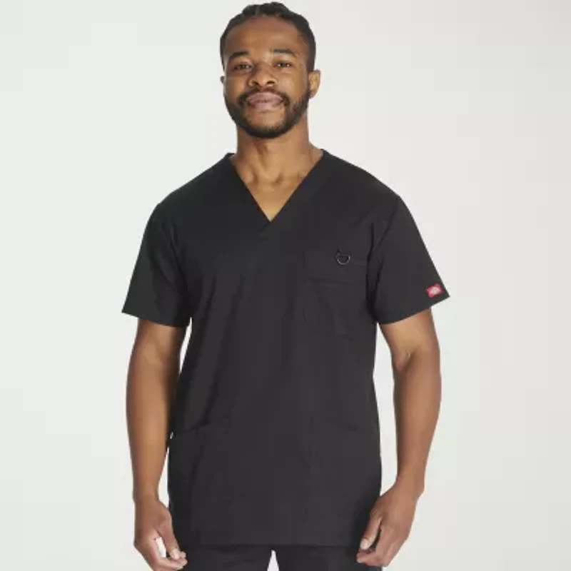 Dickies Mens V Neck Short Sleeve Scrub Top