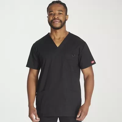 Dickies Mens V Neck Short Sleeve Scrub Top