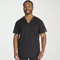 Dickies Mens V Neck Short Sleeve Scrub Top