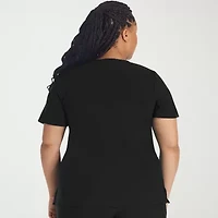 Dickies Womens Mock Neck Short Sleeve Scrub Top