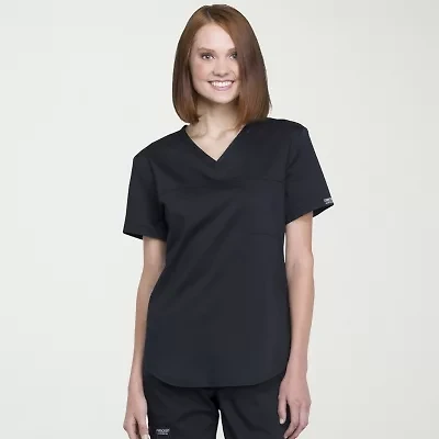 Cherokee Womens V Neck Short Sleeve Scrub Top