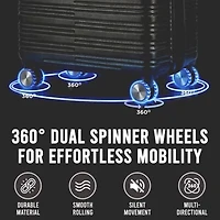 IZOD Romeo 20 Inch Hardside Lightweight Carry-On Spinner Luggage