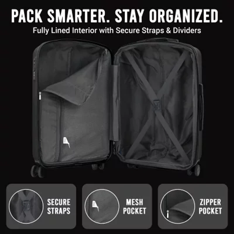 IZOD Mateo 3-pc. Hardside Expandable Lightweight Luggage Set