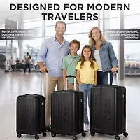 IZOD Zane 3-pc. Hardside Expandable Luggage Set