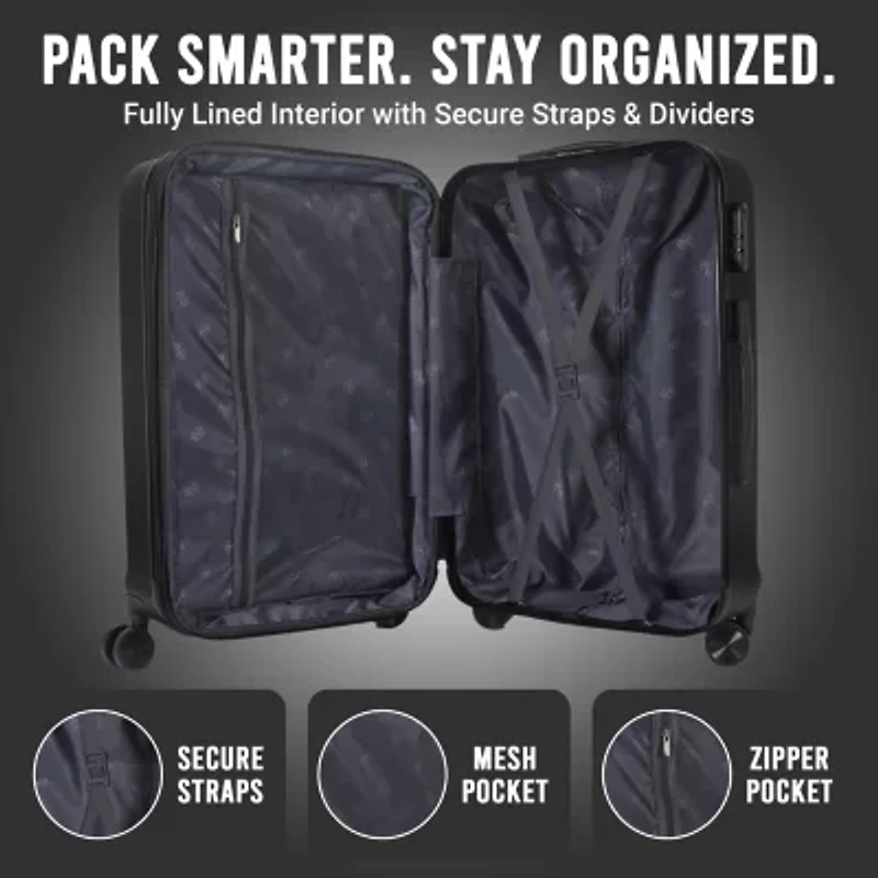 IZOD Zane 3-pc. Hardside Expandable Luggage Set