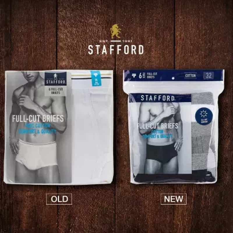 Stafford Full-Cut Bonus Mens 7 Pack Briefs 302865