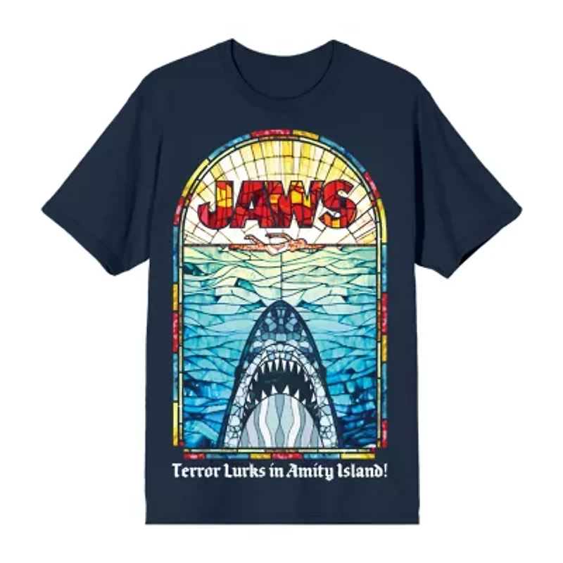 Mens Crew Neck Short Sleeve Regular Fit Graphic T-Shirt