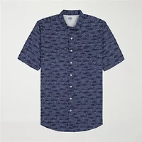 IZOD Sunshield Performance Mens Short Sleeve Classic Fit Stretch Fabric Big and Tall Button-Down Shirt