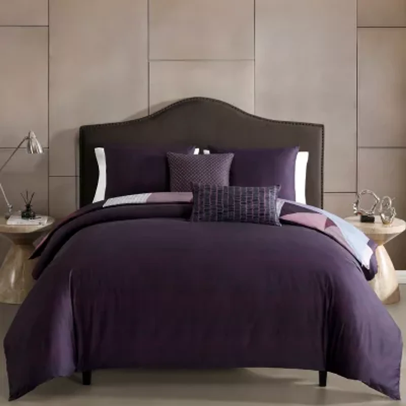 Bebejan Orchid Matrix 5-pc. Reversible Comforter Set