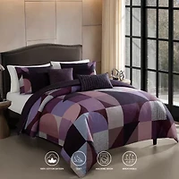 Bebejan Orchid Matrix 5-pc. Reversible Comforter Set