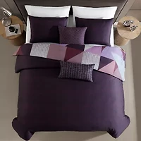Bebejan Orchid Matrix 5-pc. Reversible Comforter Set