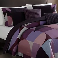 Bebejan Orchid Matrix 5-pc. Reversible Comforter Set